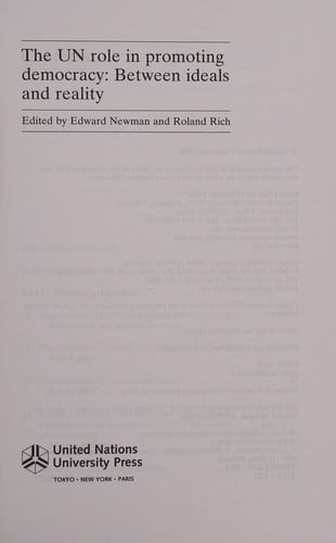 The UN role in promoting democracy