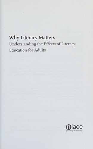 Why literacy matters