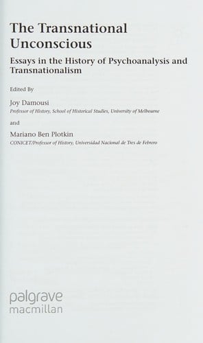 The transnational unconscious