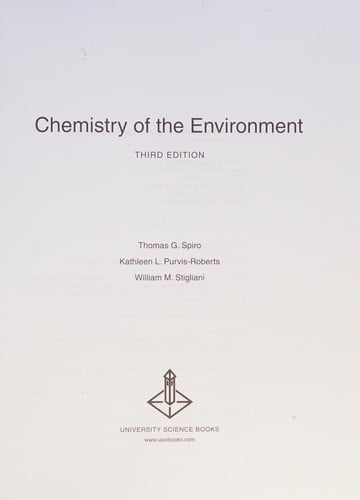Chemistry of the environment