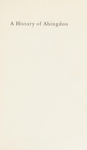 A history of Abingdon