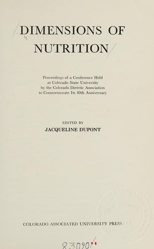 Dimensions of Nutrition