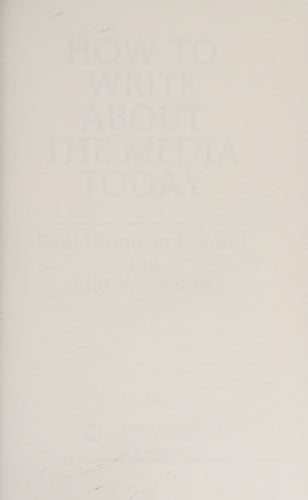 How to write about the media