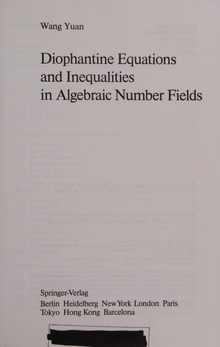 Diophantine equations and inequalities in algebraic number fields