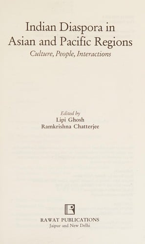 Indian diaspora in Asian and Pacific regions