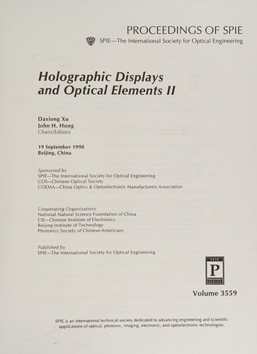 Holographic displays and optical elements II