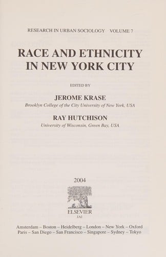 Race and ethnicity in New York city