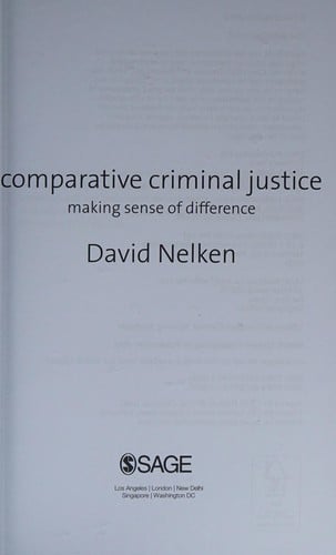 Comparative criminal justice