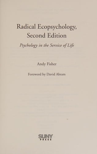 Radical ecopsychology