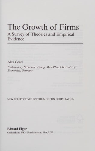 The growth of firms