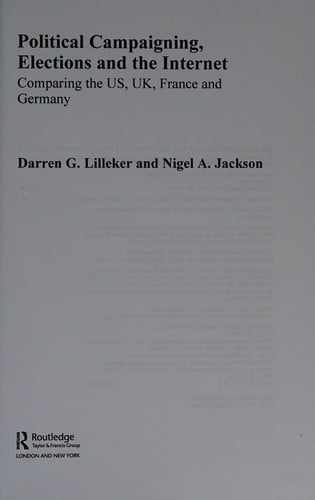 Political campaigning, elections and the internet