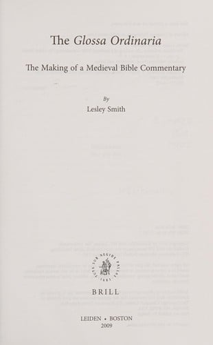 The Glossa ordinaria