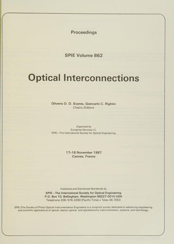 Optical interconnections