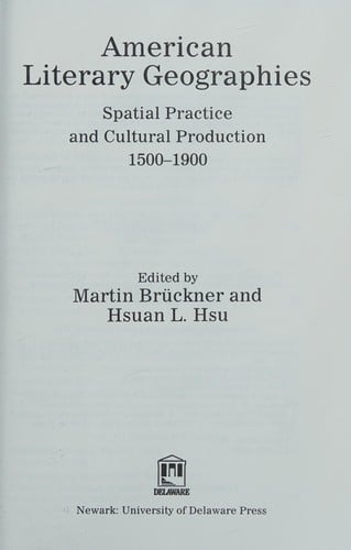 American literary geographies