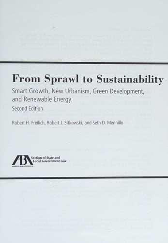 From sprawl to sustainability