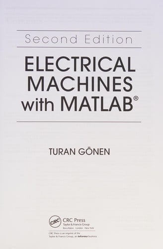 Electrical machines with MATLAB