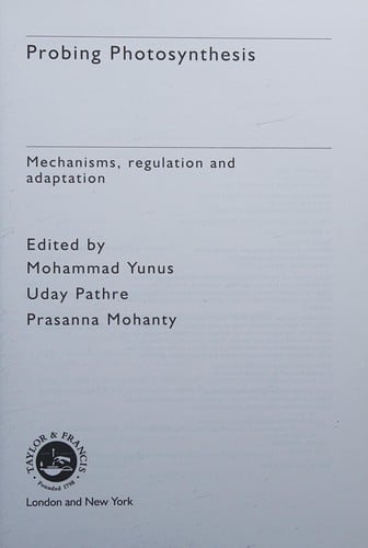 Probing photosynthesis