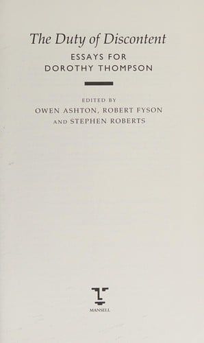 The duty of discontent