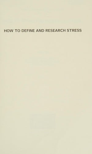 How to define and research stress