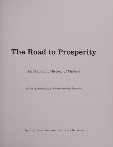 The Road to prosperity
