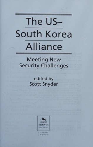The US-South Korea alliance