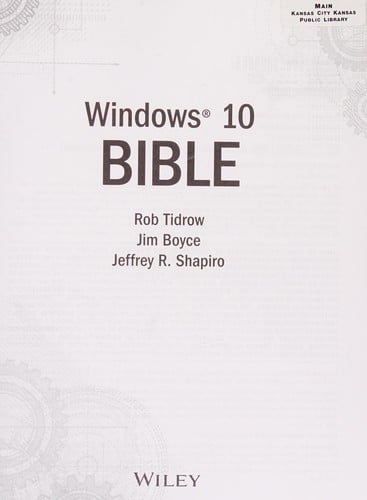 Windows 10 bible