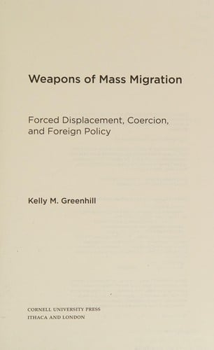 Weapons of mass migration