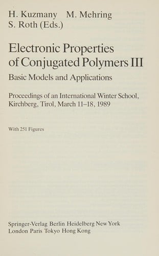 Electronic properties of conjugated polymers III