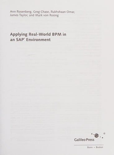 Applying real-world BPM in an SAP environment