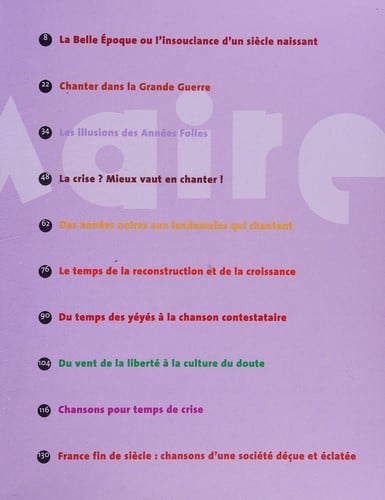 100 ans d'histoire de France en chansons