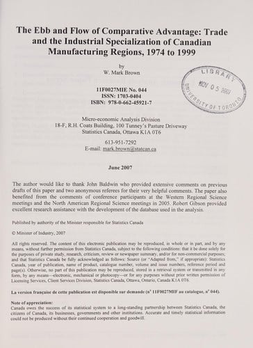 The ebb and flow of comparative advantage