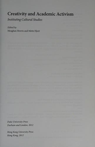 Creativity and academic activism