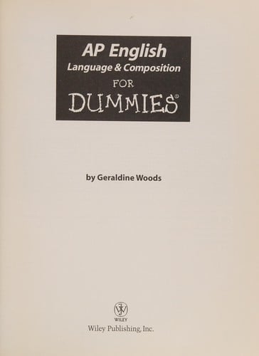 AP English language & composition for dummies