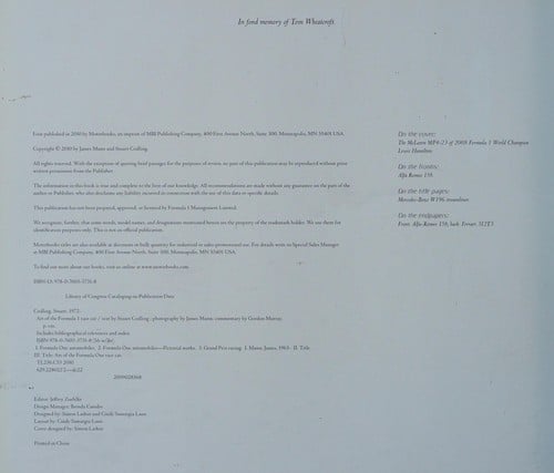 Art of the Formula 1 race car