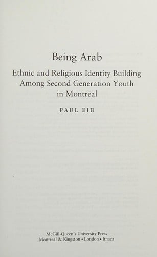 Being Arab