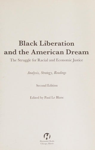 Black liberation and the American Dream