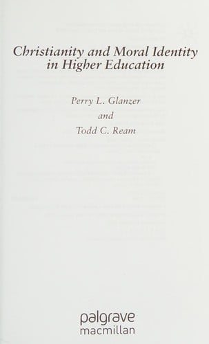 Christianity and moral identity in higher education