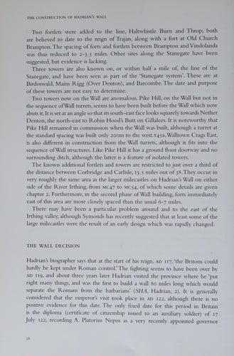 CONSTRUCTION OF HADRIAN'S WALL