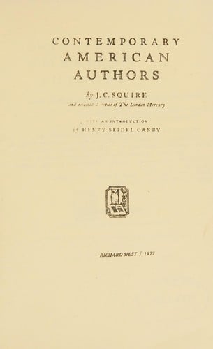 Contemporary American authors