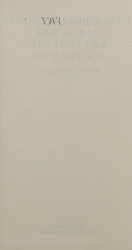 Der Koran als Text der Spätantike