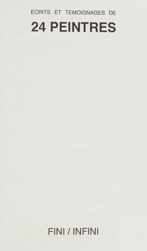 Écrits et témoignages de 24 printres