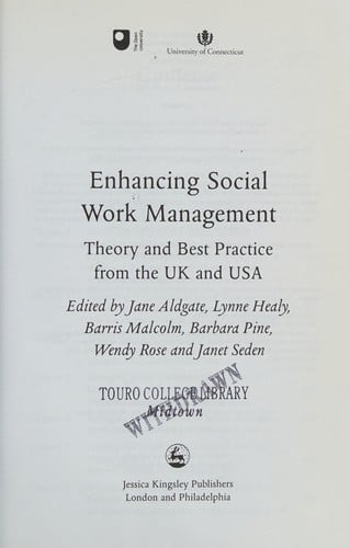 Enhancing social work management