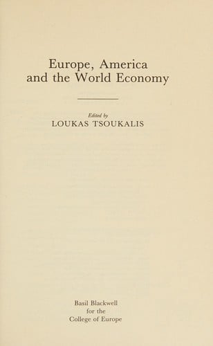 Europe, America, and the world economy