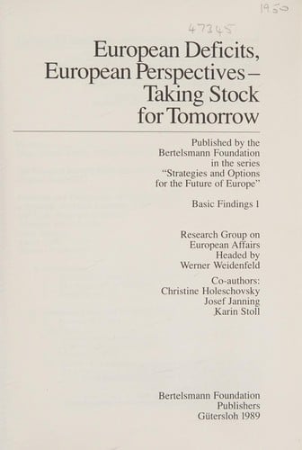 European deficits, European perspectives