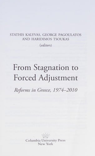 From stagnation to forced adjustment