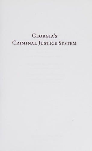 Georgia's criminal justice system