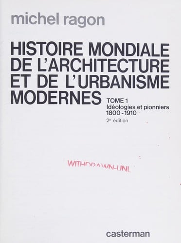 Histoire mondiale de l'architecture et de l'urbanisme modernes