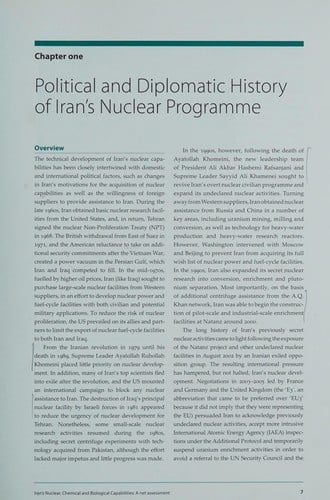 Iran's nuclear, chemical and biological capabilities