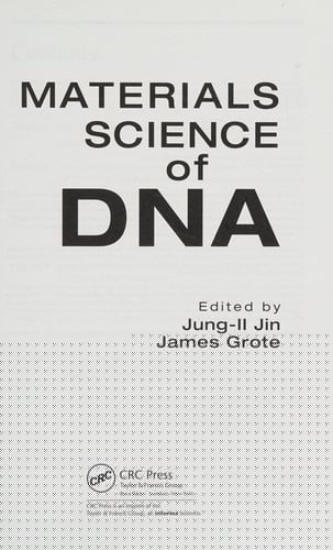 Materials science of DNA