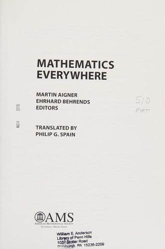 Mathematics everywhere